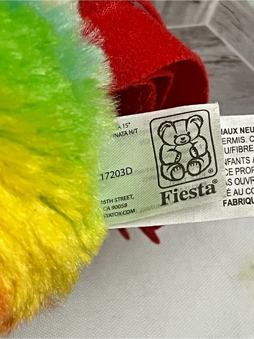 Fiesta Rainbow Plush Donkey - Multicolor - Picture 7 of 11